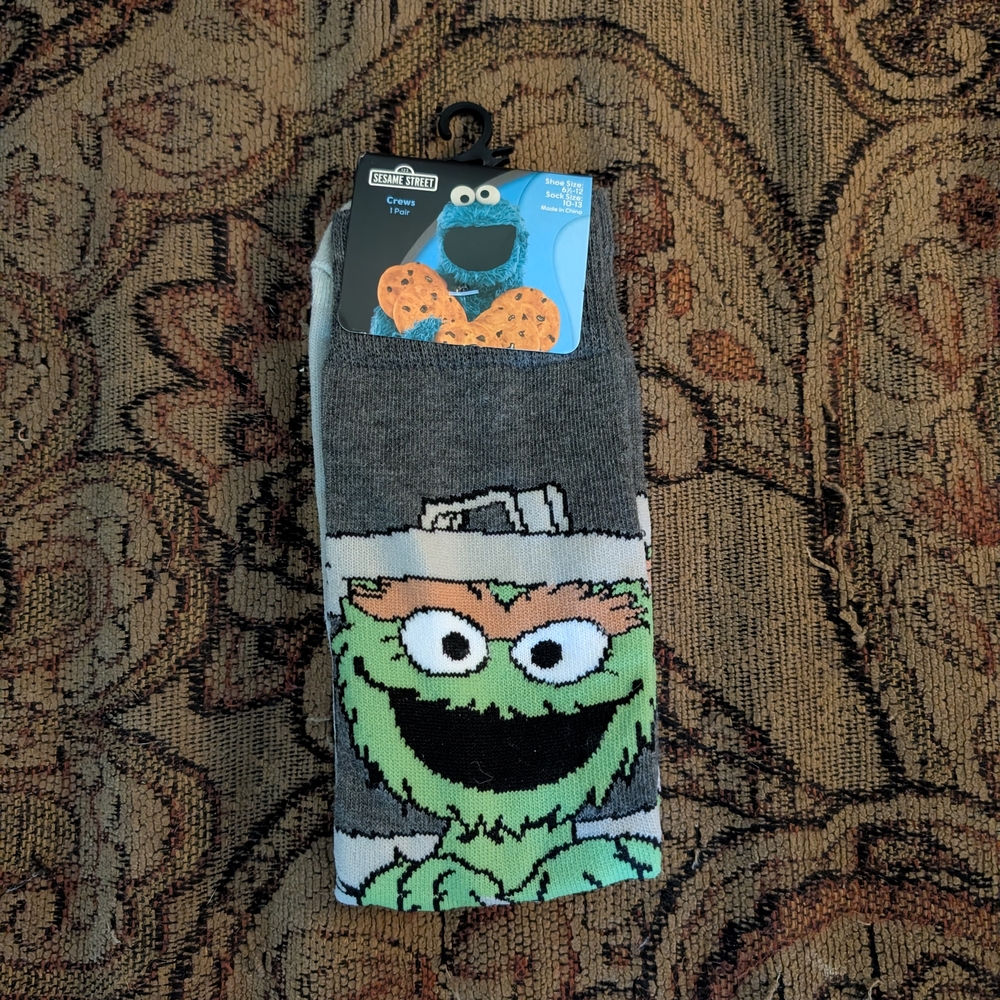 Sesame Street Oscar the Grouch Socks